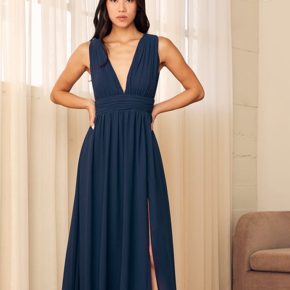 Navy Blue formal gown